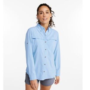 Womens LL Bean tropicwear long sleeve shirt
